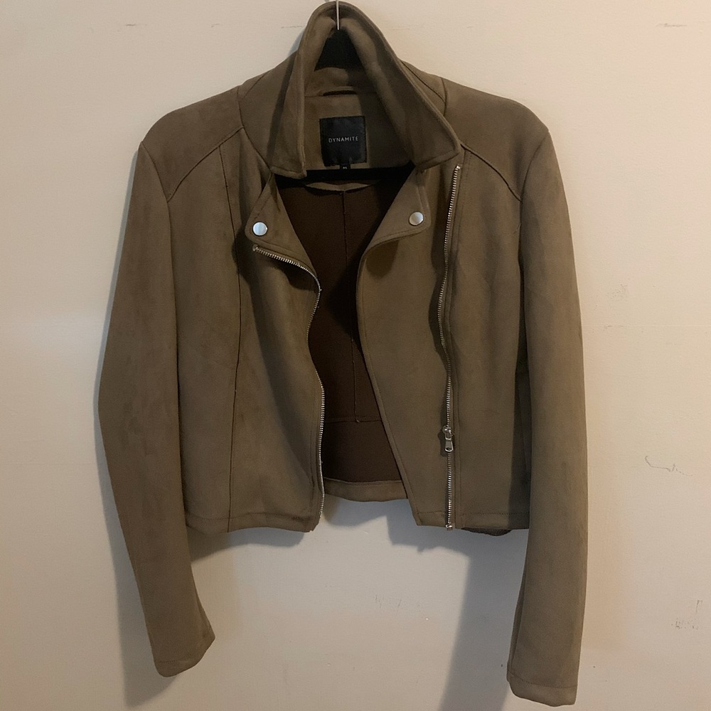 Dynamite Tan Suede Jacket